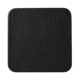 Square Leather Coaster - Black Base