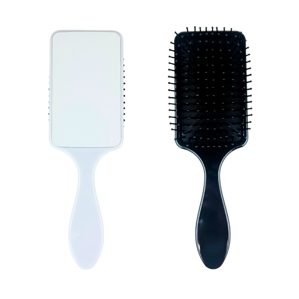 Plastic Hair Brush - Black and White