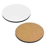 Circle MDF Coaster - Cork Base