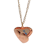 Love Necklace Locket Sublimation Blank - Rose Gold