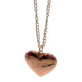 Love Necklace Locket Sublimation Blank - Rose Gold