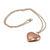 Love Necklace Locket Sublimation Blank - Rose Gold