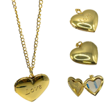 Love Necklace Locket Sublimation Blank - Gold