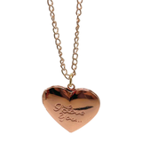 I Love You Necklace Locket Sublimation Blank - Rose Gold