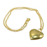 Love Necklace Locket Sublimation Blank - Gold