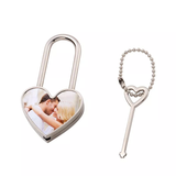 Heart Shaped Padlock - Silver Sublizon