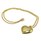 I Love You Necklace Locket Sublimation Blank - Gold
