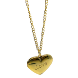 Love Necklace Locket Sublimation Blank - Gold