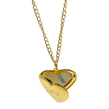 Love Necklace Locket Sublimation Blank - Gold