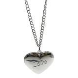 Love Necklace Locket Sublimation Blank - Silver