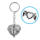 Angel Wings Metal Keyring