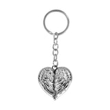 Angel Wings Metal Keyring