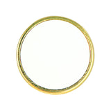 Circle Metal Badge Lapel Pin - Gold