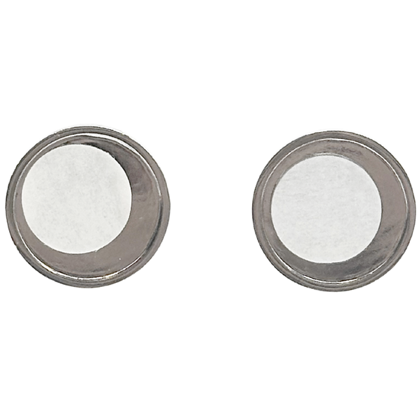 Circle Silver Cufflinks - Pair