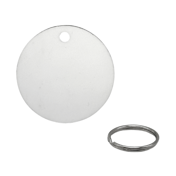 Circle MDF Keyring - Double Sided