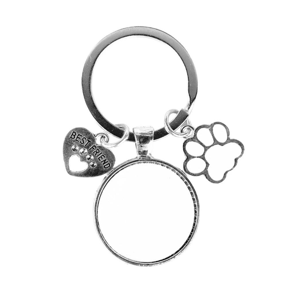 Dog Multi-Charm Metal Keyring