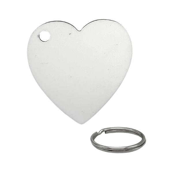 Heart Double Sided MDF Keyring