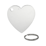 Heart Double Sided MDF Keyring