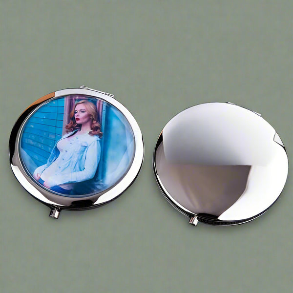 Compact Pocket Sublimation Mirror - Silver