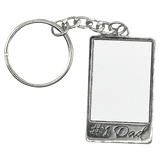 Number 1 (#1) Dad Rectangle Keyring