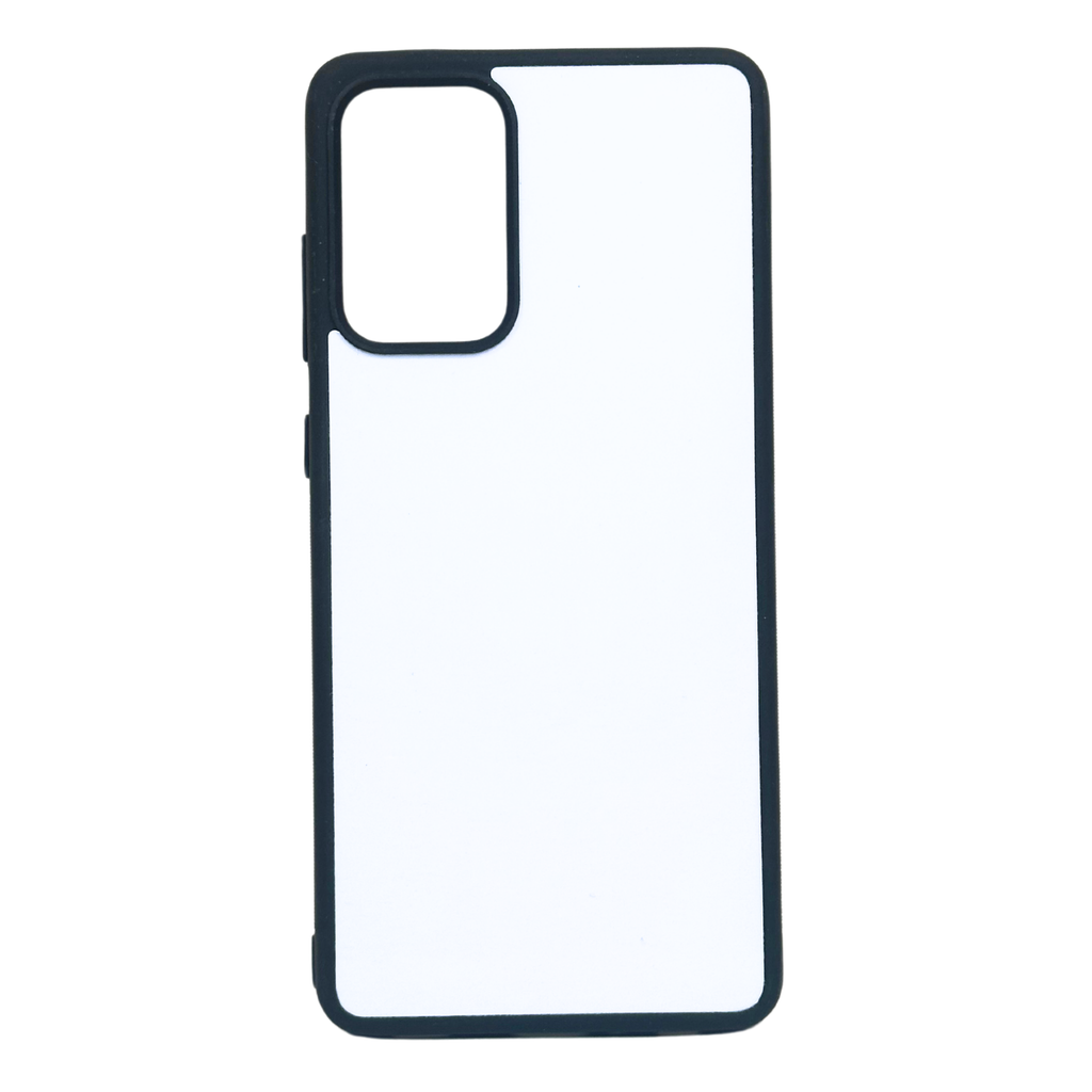 Samsung Galaxy A72 - TPU Rubber Sublimation Mobile Phone Case - Black