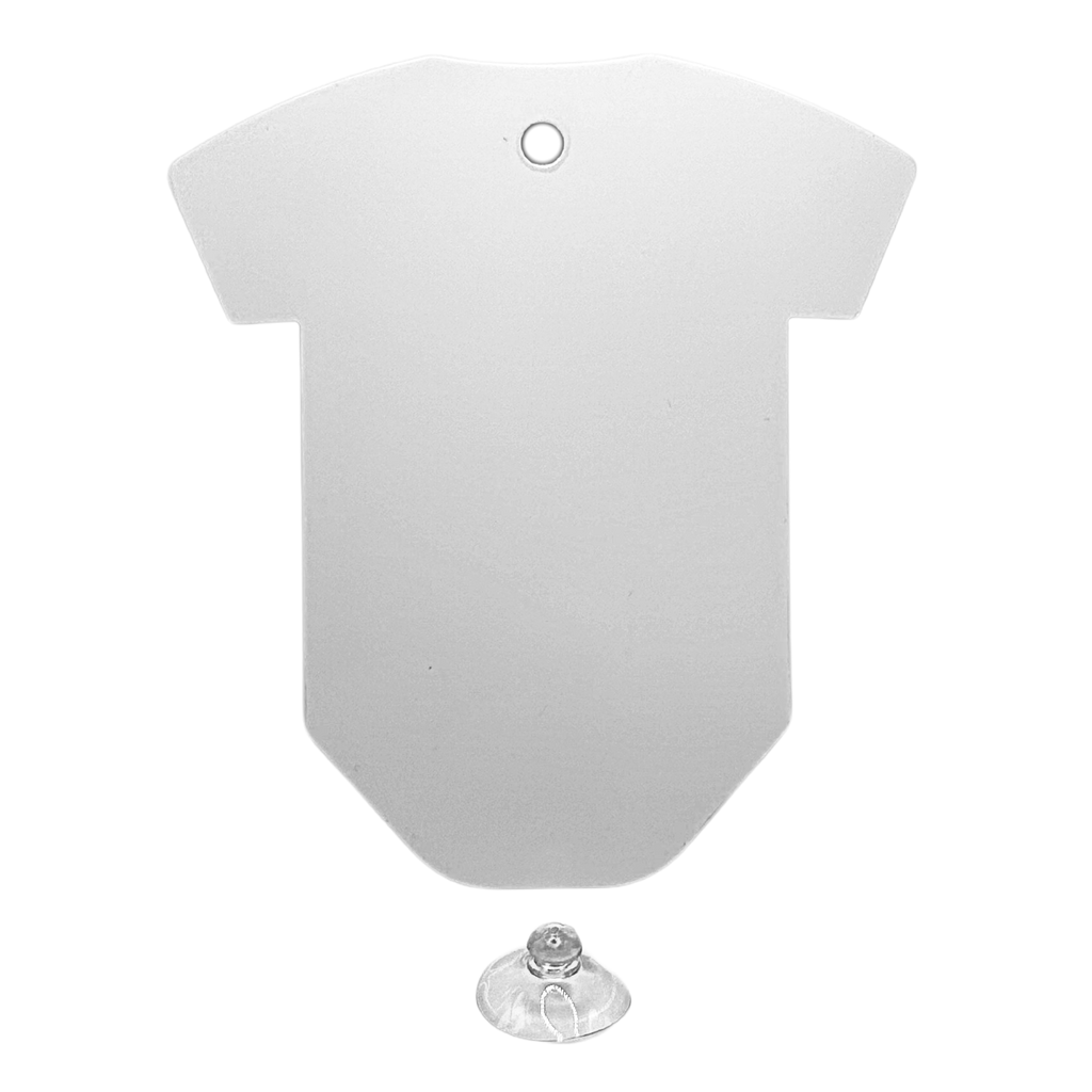 Baby T-Shirt Car Window Sign - White