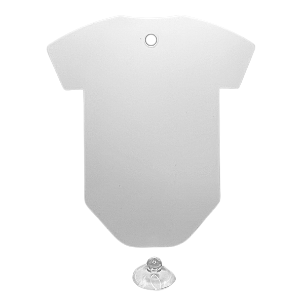 Baby T-Shirt Car Window Sign - White