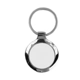 Circle Metal Keyring - Silver