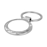Circle Metal Keyring - Silver
