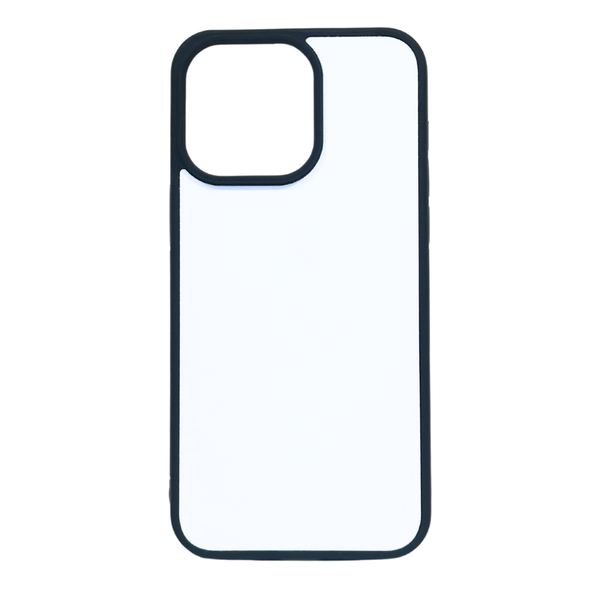 iPhone 15 Pro Max - Old Style MagSafe TPU Rubber Sublimation Phone Case - Black