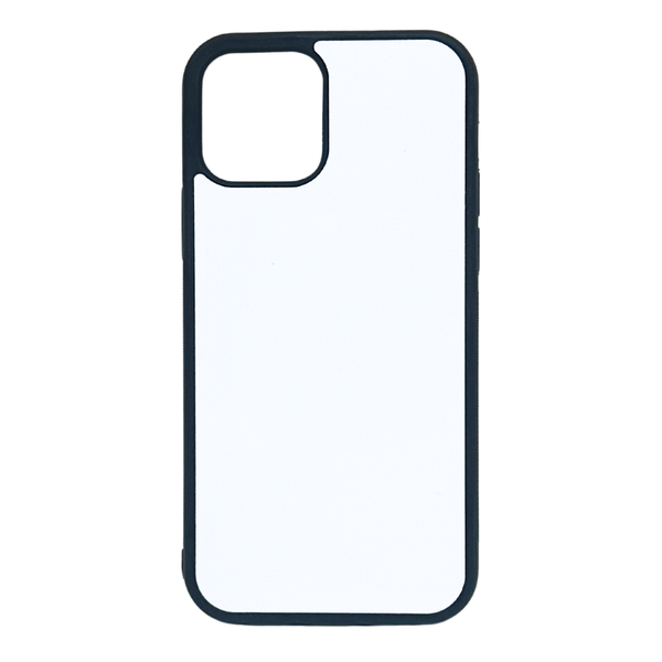 iPhone 12 / 12 Pro - TPU Rubber Sublimation Phone Case (Highest Quality) - Black