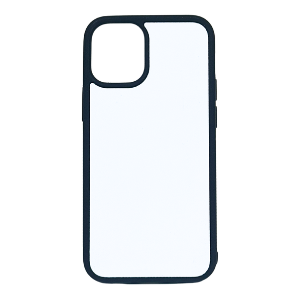 iPhone 12 Mini - TPU Rubber Sublimation Phone Case (Highest Quality) - Black