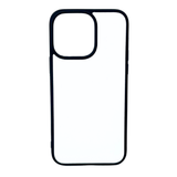 iPhone 14 Pro Max - TPU Rubber Sublimation Phone Case - Black
