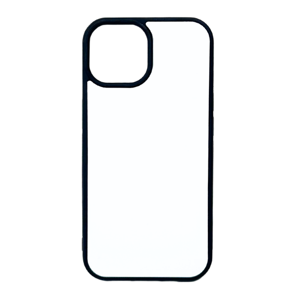 iPhone 15 - TPU Rubber Sublimation Phone Case (Highest Quality) - Black