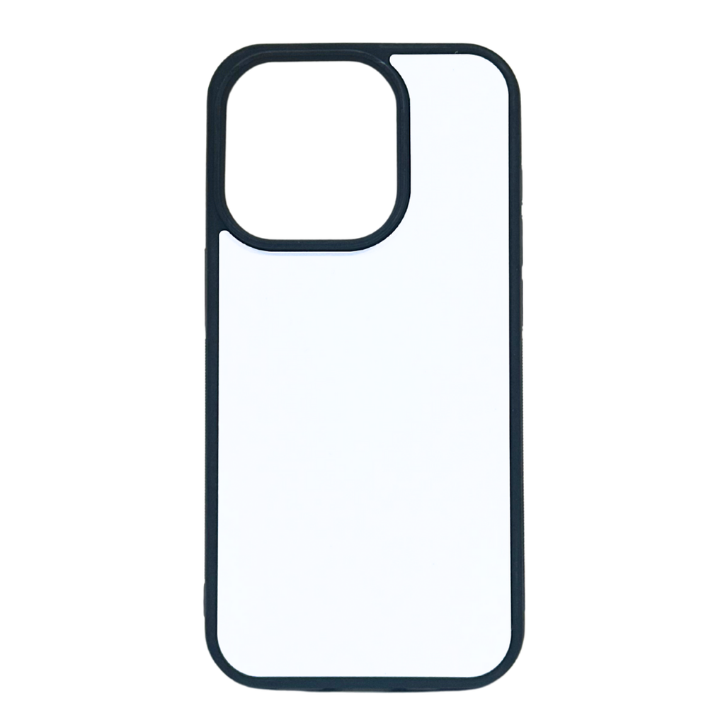 iPhone 15 Pro - TPU Rubber Sublimation Phone Case (Highest Quality) - Black