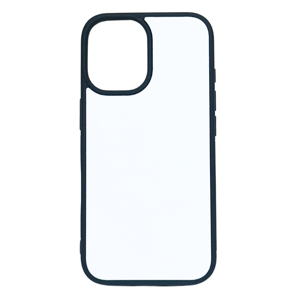 iPhone 16 - TPU Rubber Sublimation Phone Case (Highest Quality) - Black