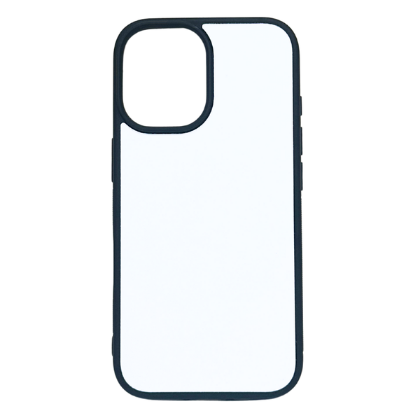 iPhone 16 - TPU Rubber Sublimation Phone Case (Highest Quality) - Black