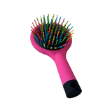 Small Silicone Hair Brush - Pink