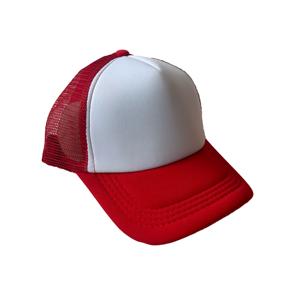Sublimation Trucker Hat Baseball Cap - Adjustable - Red