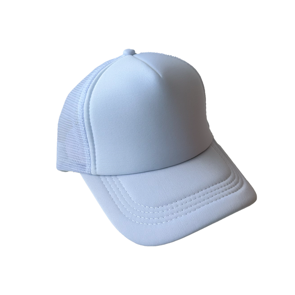 Sublimation Trucker Hat Baseball Cap - Adjustable - White
