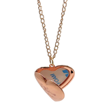 I Love You Necklace Locket Sublimation Blank - Rose Gold