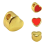 Pandora Style Heart Charm Zinc Alloy Gold Sublimation Blank