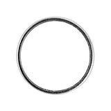 Circle Metal Badge Lapel Pin - Silver