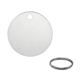 Circle MDF Keyring - Double Sided