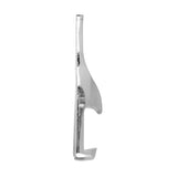 Mini Bottle-Shaped Bottle Opener Keyring - Silver