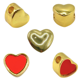 Pandora Style Heart Charm Gold Sublimation Blank