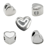 Pandora Style Heart Charm Silver Sublimation Blank