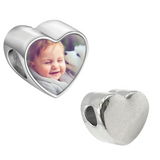 Pandora Style Heart Charm Silver Sublimation Blank