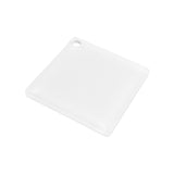 Square Shape Acrylic White Keyring