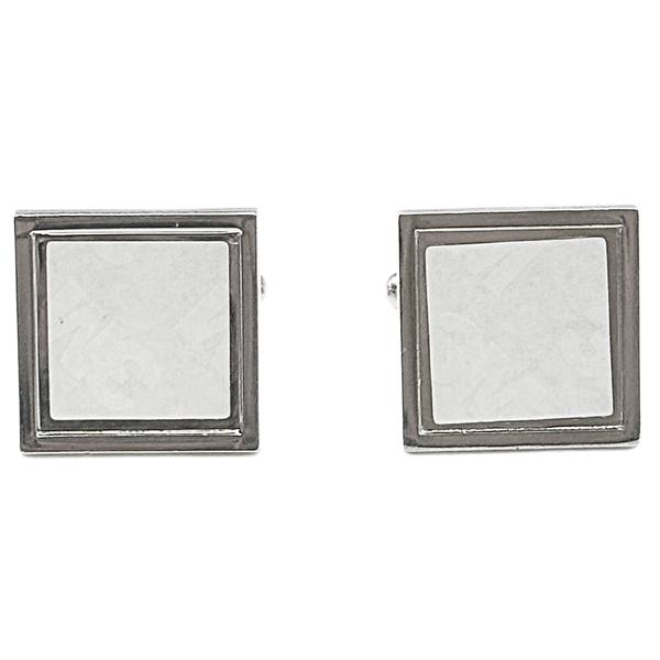 Square Metal Cufflinks (Pair)